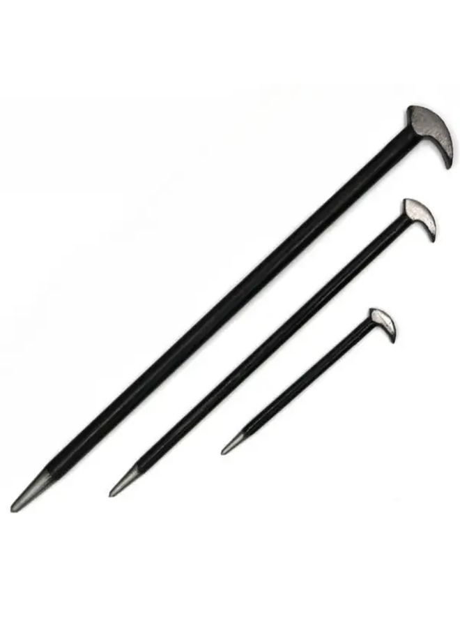 3pcs ProMaster Heat Treated Flat Head Nail Puller Pry Bars 16 12 6 Inches Removal Set - Image 3