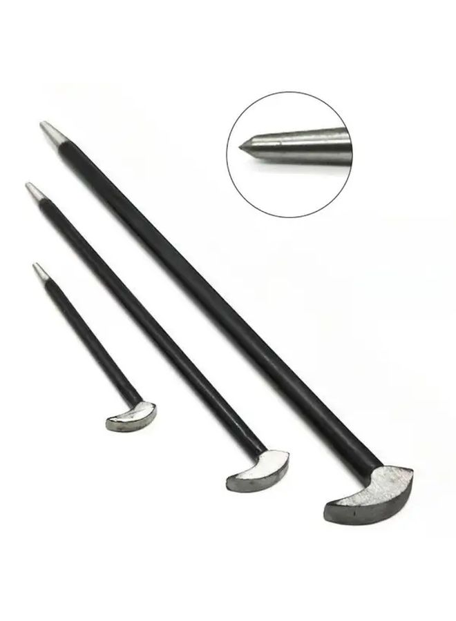 3pcs ProMaster Heat Treated Flat Head Nail Puller Pry Bars 16 12 6 Inches Removal Set - Image 4