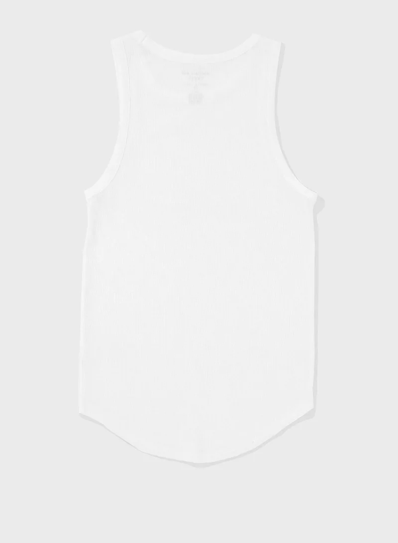 American Eagle Crew Neck Knitted Tank Top