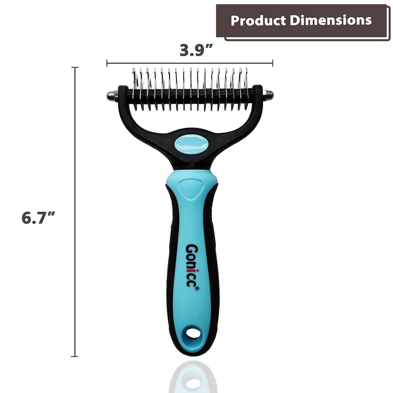 gonicc Professional Dog and Cat Brush for Shedding, Ideal Deshedding Tool, for Long & Short Haired Pets. (Pets Dematting Comb) - Image 5