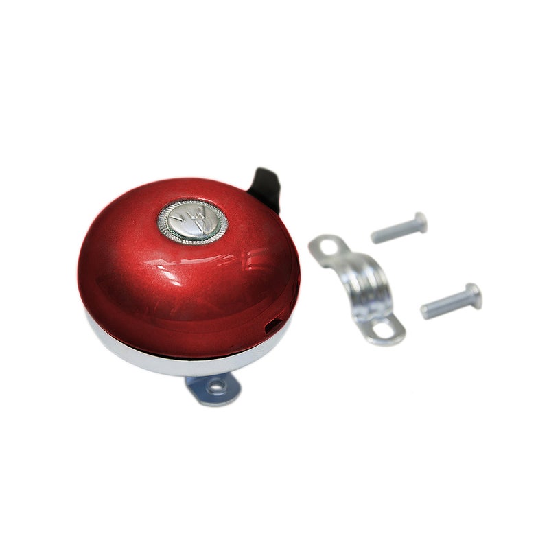 Firmstrong Classic Beach Cruiser Bicycle Bell  Red - Image 3