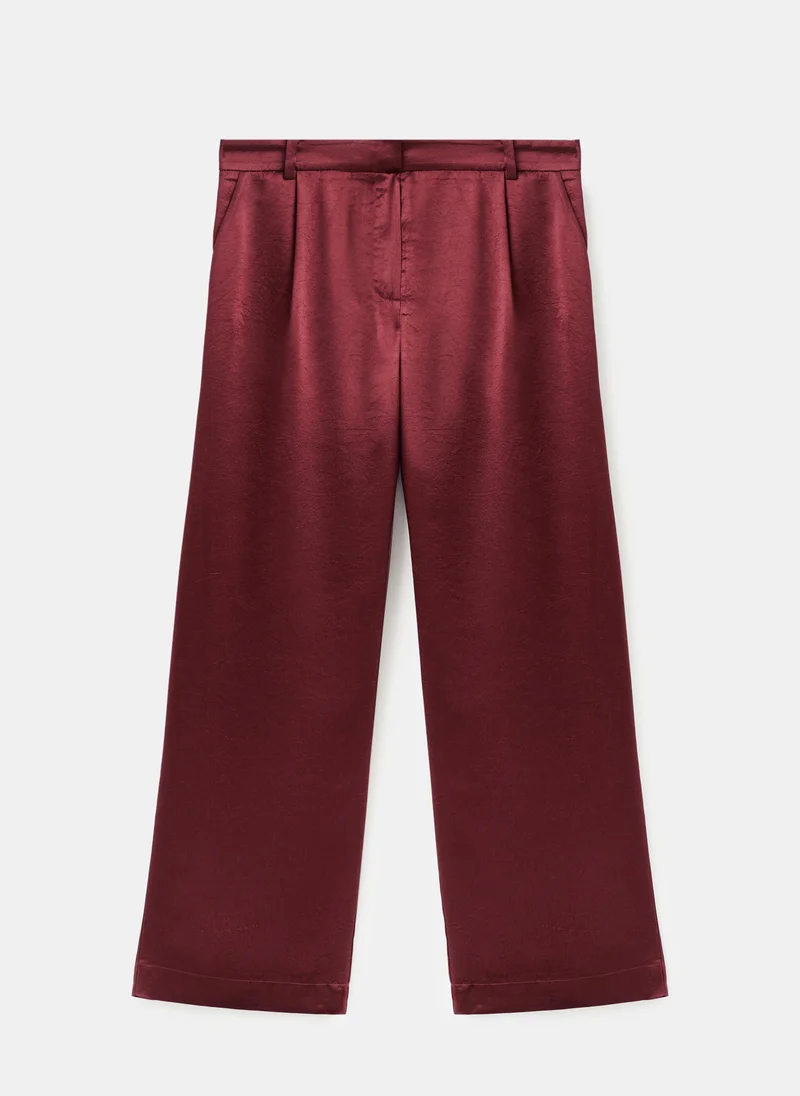 MANGO  Satin wide-leg trousers for Women | Best Price UAE