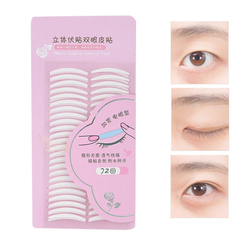 72 Pairs Invisible Double Eyelid Tape Adhesive Eyelid Sticker Makeup Tool (Narrow Type) - Image 4
