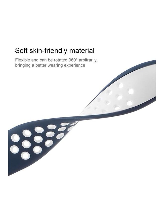 NIBEMINENT Butterfly Dual-tone Liquid Replacement Watchband Gray/Silver/White  - Image 4