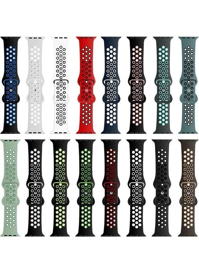 NIBEMINENT Butterfly Dual-tone Liquid Replacement Watchband Gray/Silver/White  - Image 2