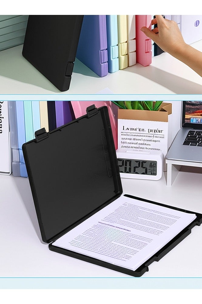A4 File Folder Storage Box with Pen Slot – Large Waterproof Plastic Clipboard with Storage for Office, School, and Outdoor Use (23.5x32.3cm) - Image 3