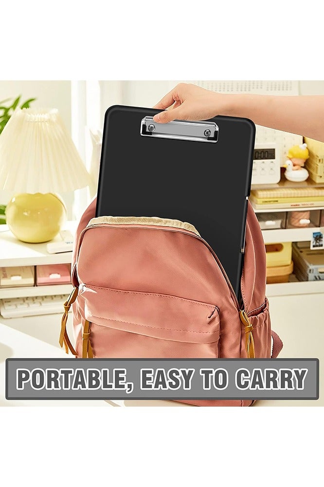A4 File Folder Storage Box with Pen Slot – Large Waterproof Plastic Clipboard with Storage for Office, School, and Outdoor Use (23.5x32.3cm) - Image 4
