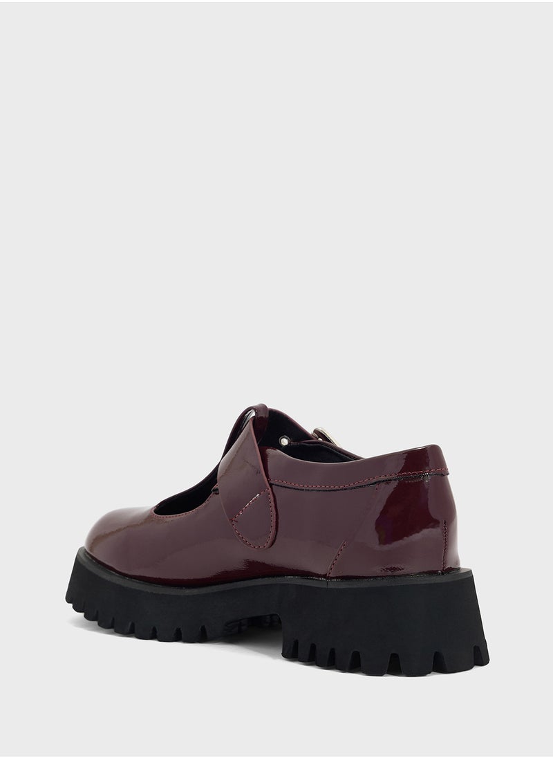 Ginger Chunky Buckle Flat Shoe  - Image 2
