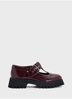Ginger Chunky Buckle Flat Shoe  - Image 1
