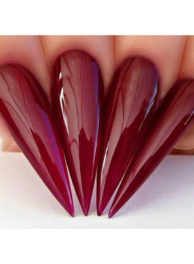 KIARA SKY Professional Nails Soak Off LED UV Gel - Plum It Up G485 - Burgundy Wine - Image 2