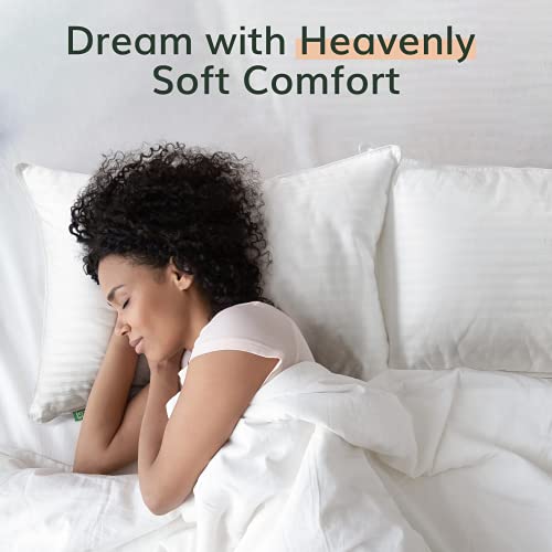 Fern and Willow Premium Bed Pillows - Set of 2, 26"x20" - Luxurious Ultra-Soft Cooling Pillow - Hotel Quality, Down Alternative Fill, Medium Firm Support for Side, Back & Stomach Sleepers - Image 2