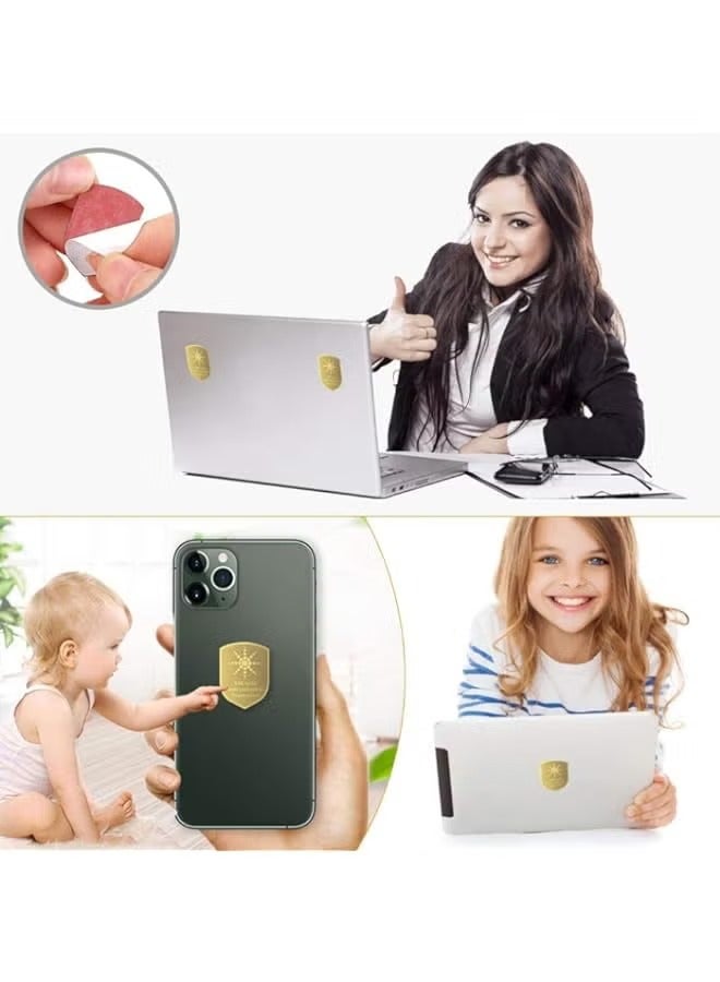 بروماس مانع حماية EMF للهاتف الخلوي، 6 قطع ملصق درع إشعاع مضاد لـ 5G، محايد الإشعاع لجهاز iPhone iPad، مانع EMF لجميع الإلكترونيات، للهاتف المحمول، - Image 3