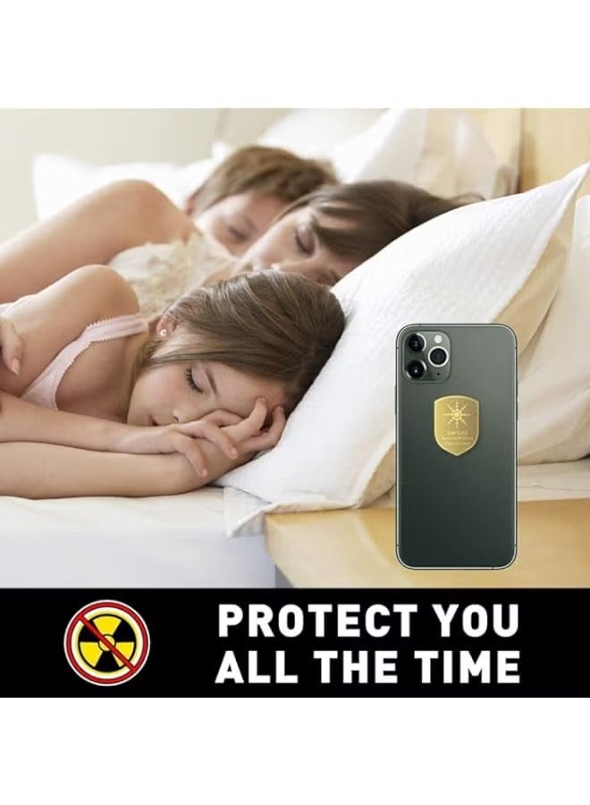 بروماس مانع حماية EMF للهاتف الخلوي، 6 قطع ملصق درع إشعاع مضاد لـ 5G، محايد الإشعاع لجهاز iPhone iPad، مانع EMF لجميع الإلكترونيات، للهاتف المحمول، - Image 4