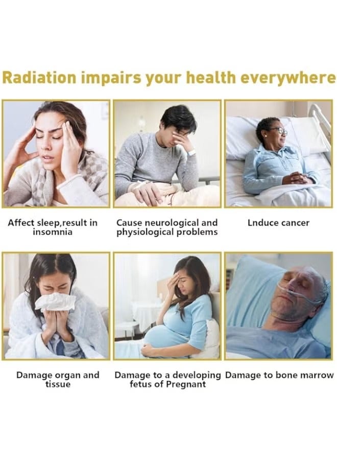 بروماس مانع حماية EMF للهاتف الخلوي، 6 قطع ملصق درع إشعاع مضاد لـ 5G، محايد الإشعاع لجهاز iPhone iPad، مانع EMF لجميع الإلكترونيات، للهاتف المحمول، - Image 5