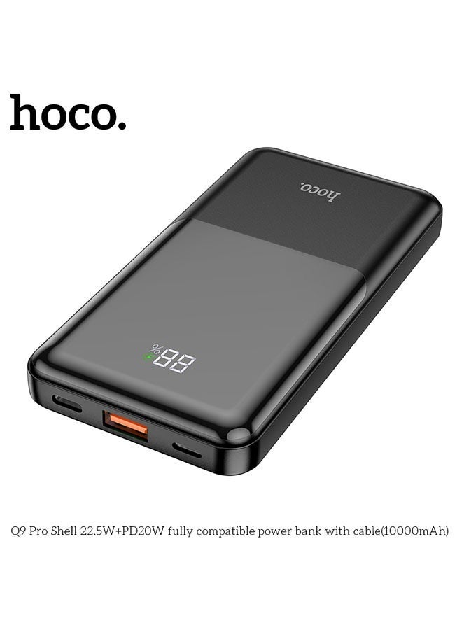 hoco. Power bank Q9 Pro Shell 22.5W + PD20W 10000mAh(Black)  - Image 3