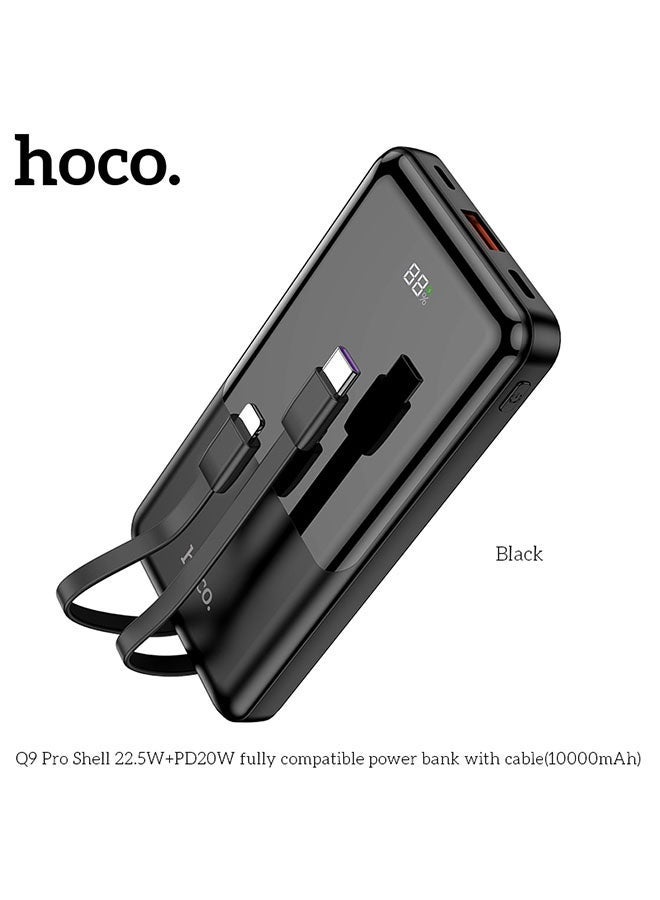 hoco. Power bank Q9 Pro Shell 22.5W + PD20W 10000mAh(Black)  - Image 2
