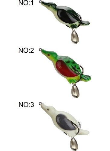 CAPTAIN 3073 Simulate Duck Soft 7cm 11GR Crane Silicone Duck Artificial Feed 