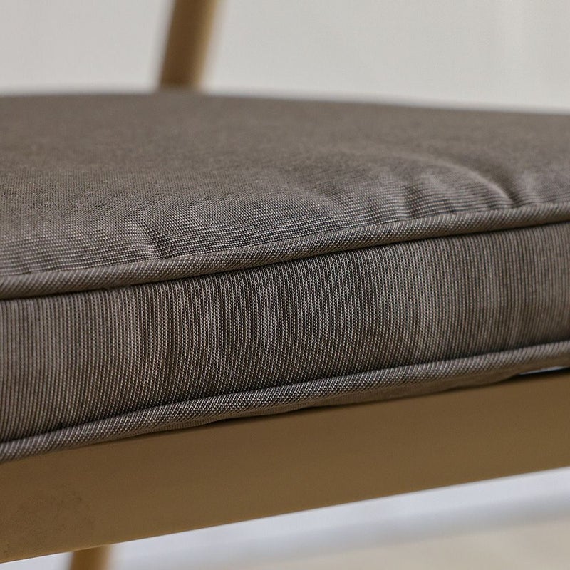 DANUBE HOME Square Seat Cushion With Zipper 58X58X5Cm - Colormix Cocoa, Brown, Roomy Square Seat Cushion, 100% Polyester Fabric, For Outdoor Chairs And Sofas - Image 3