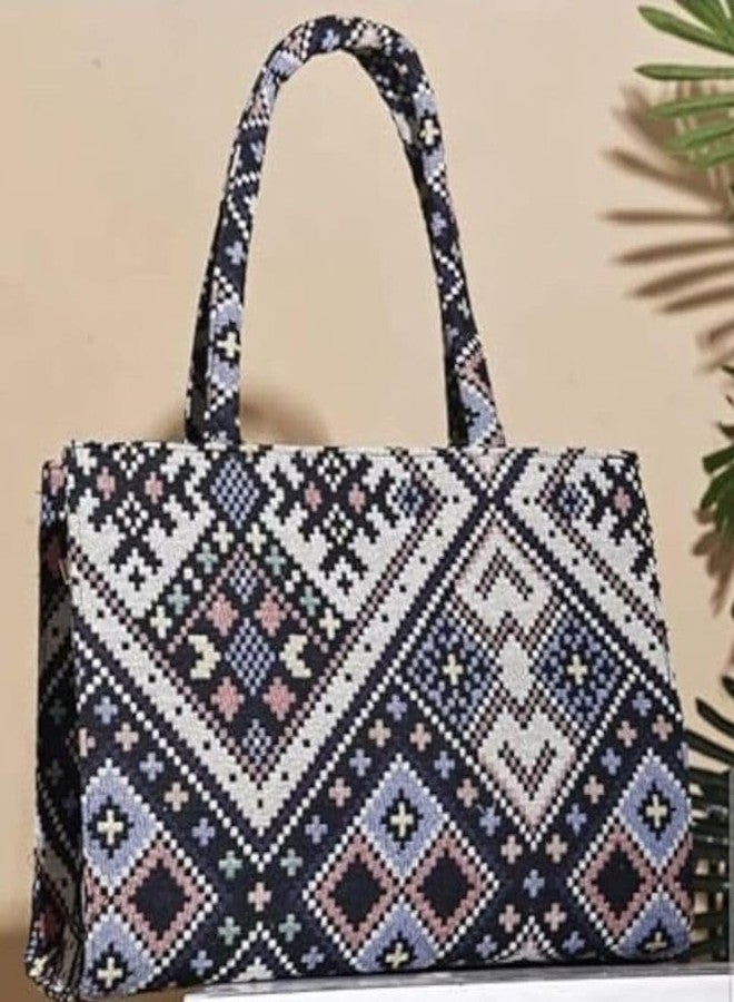 JAISOM Women's Tote Handbag | Stylish Shoulder Bag for Office, College, Casual & Party Use,Spacious & Lightweight (Handbag Tik toe 1_BZ) - Image 3