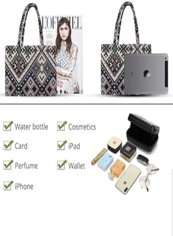 JAISOM Women's Tote Handbag | Stylish Shoulder Bag for Office, College, Casual & Party Use,Spacious & Lightweight (Handbag Tik toe 1_BZ) - Image 2