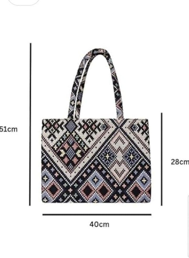 JAISOM Women's Tote Handbag | Stylish Shoulder Bag for Office, College, Casual & Party Use,Spacious & Lightweight (Handbag Tik toe 1_BZ) - Image 5