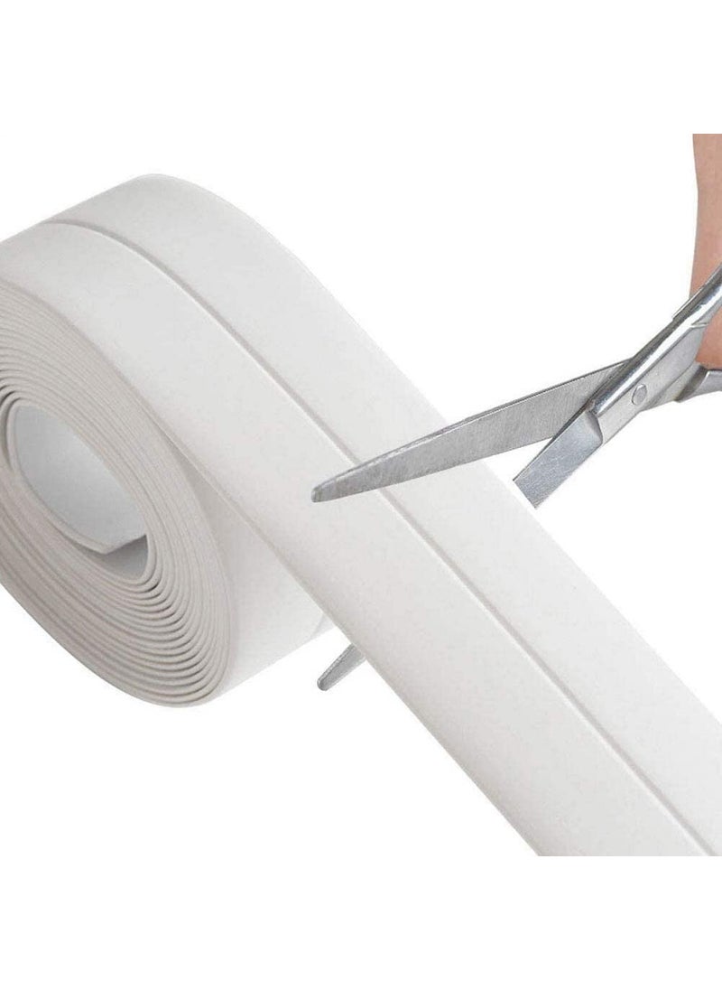 ZIVSA Zivsa Corner Line Tape Wall Sealing Strip PVC Waterproof SelfAdhesive Kitchen Caulk Tape Bathroom Basin Edge Decorative Trim Pot Gap Corner Line Mildewproof Stickerwhite  - Image 5