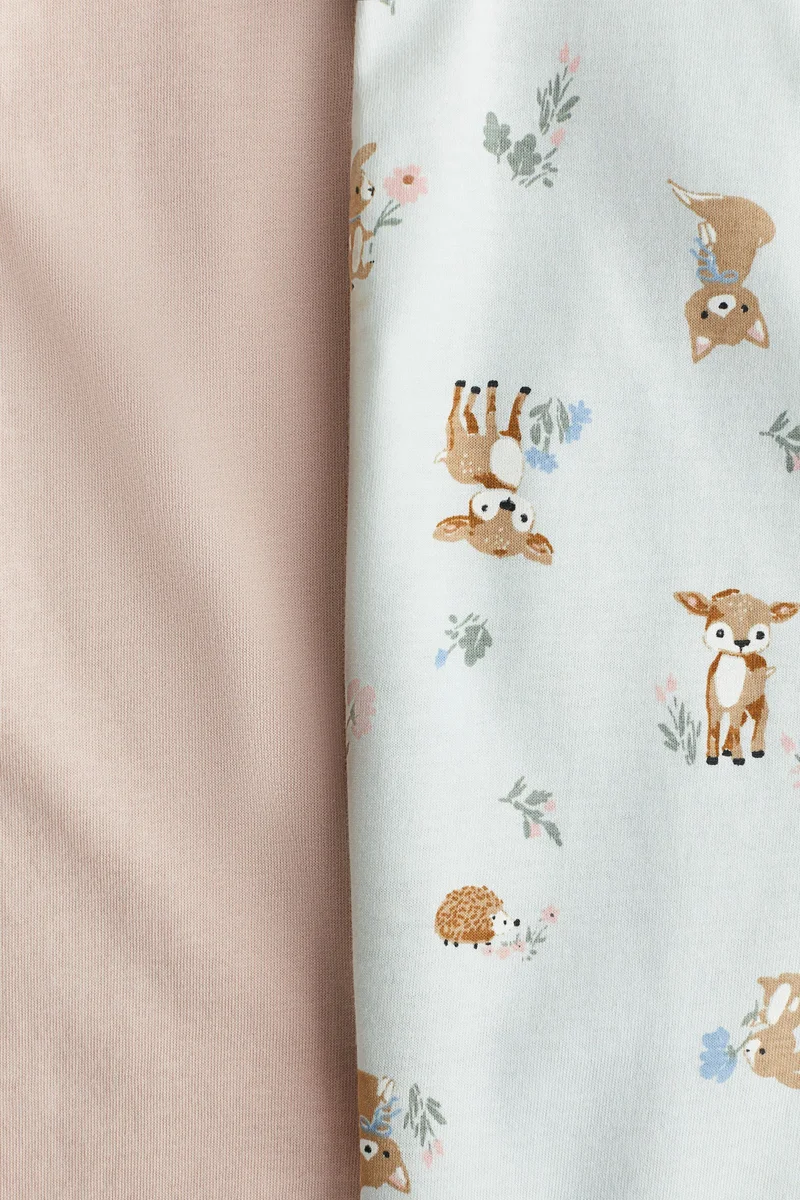 H&M 2-pack zip-up sleepsuits