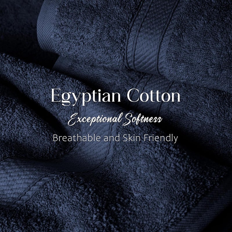 Superior All condition fit 900GSM BATH NB Towel Set, 2PC, Navy Blue Surface safe - Image 5