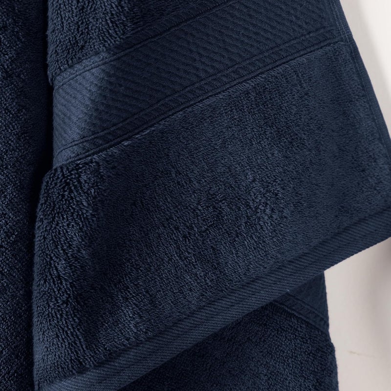 Superior All condition fit 900GSM BATH NB Towel Set, 2PC, Navy Blue Surface safe - Image 3