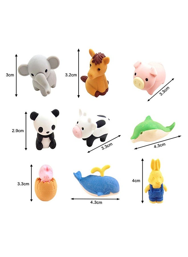 Peachjoy Animal Erasers Desk Pets for Kids Animal Pencil Erasers Bulk Puzzle Erasers Toys Gifts for Classroom Prizes,Game Reward,Treasure Box, Goodie Bag Stuffers,Party Favors,35pcs - Image 2
