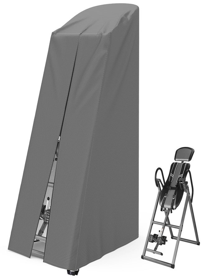 AKEfit Inversion Table Cover - Dustproof and Waterproof Inversion Equipment Protection Covers with Zipper,Fit Most Inverter Table-Indoor or Outdoor,28.3''L x 47''W x 63''H-Gray - Image 1