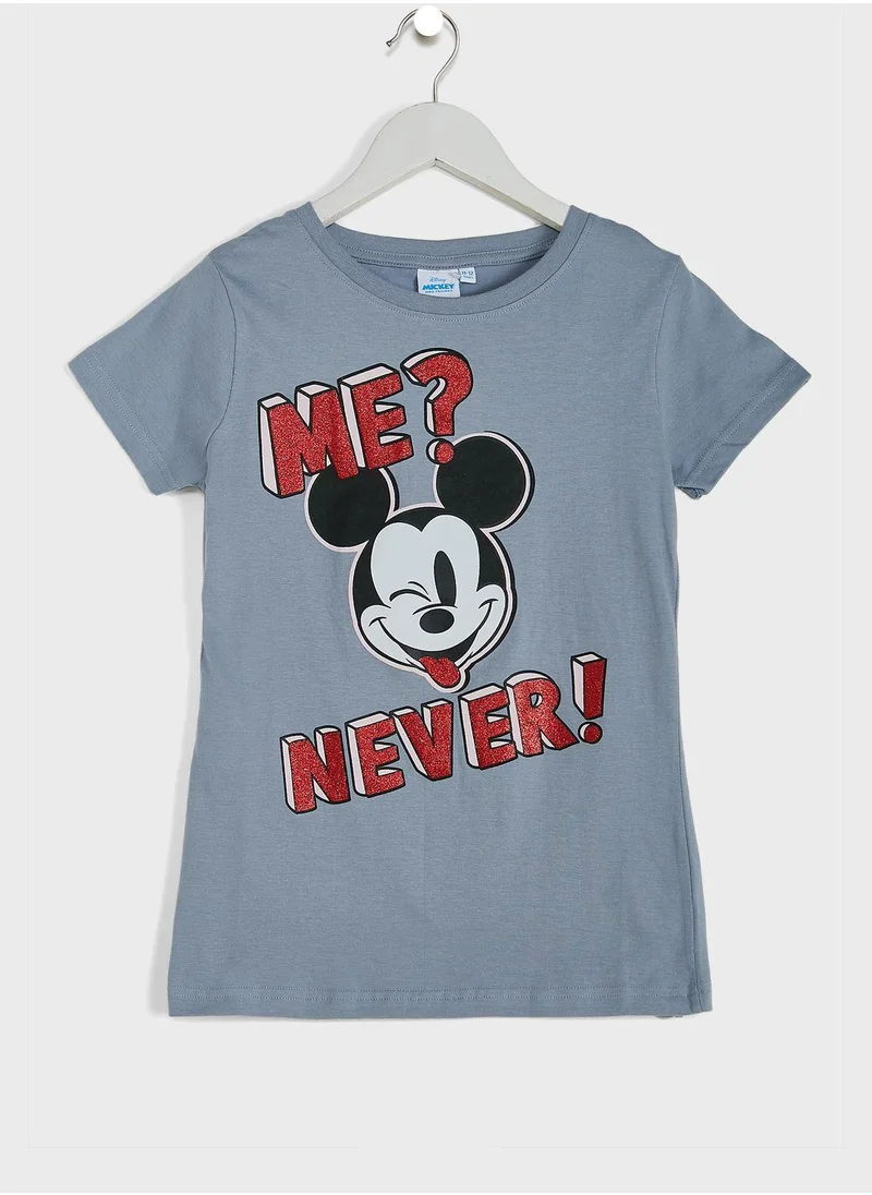 Disney Kids Mickey Print T-Shirt