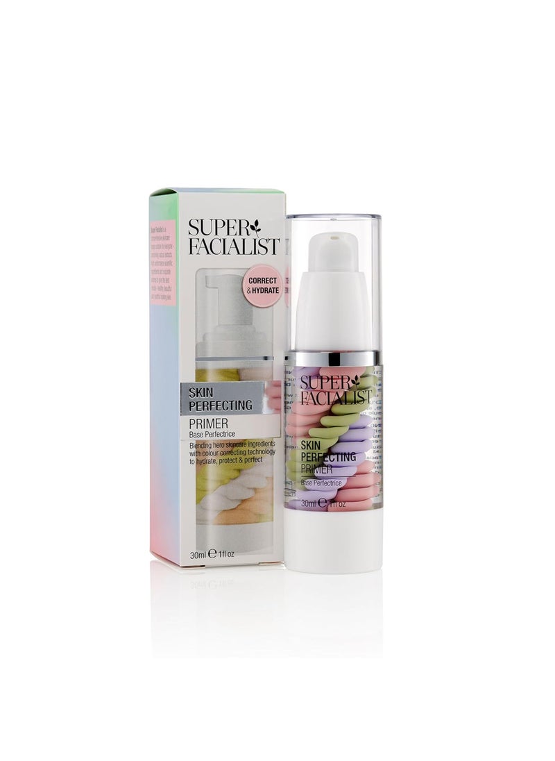 SUPER FACIALIST Super Facialist Skin Perfecting Primer - Base Face Primer to Hydrate, Protect & Refine with Colour Corrector Technology, Hyaluronic Acid & Niacinamide, Vegan Friendly Make Up Primer, 30ml 
