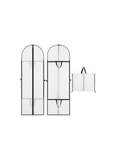 SYOSI Dress Bags Covers, Long Garment Bags Peva Clothes Cover Bags with Zip (60x180 Cm), Waterproof Anti-Mite Breathable, Long Dress Suit Bags Mildew-Proof, Pet-Hair-Proof for Storage and Travel(2 Pack)  - Image 1
