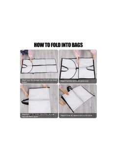 SYOSI Dress Bags Covers, Long Garment Bags Peva Clothes Cover Bags with Zip (60x180 Cm), Waterproof Anti-Mite Breathable, Long Dress Suit Bags Mildew-Proof, Pet-Hair-Proof for Storage and Travel(2 Pack)  - Image 5