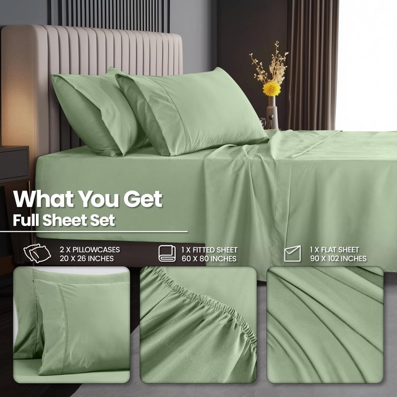 Utopia Bedding Deep Pocket Queen Sheet Set - Fits Mattresses Up to 21 inches - Cooling, Soft & Breathable - Oeko-TEX 4 Piece Bed Sheets (Sage) - Image 3