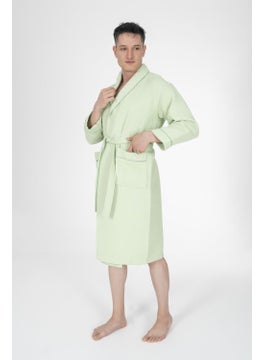 Varol Kaos Series Shawl Collar Pique Bathrobe Dressing Gown  - Image 1