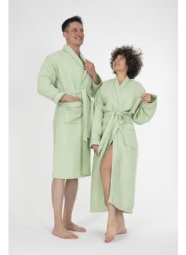 Varol Kaos Series Shawl Collar Pique Bathrobe Dressing Gown  - Image 4