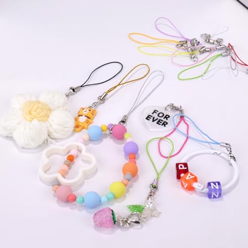 MINI-FACTORY 100PCS DIY Charm Straps with Lobster Clasp Colorful Lanyard Cords for Phone Charms, USB Drives, Keychains, Jewelry Making, Crafts, Purse & Name Tag Accessories - Image 2