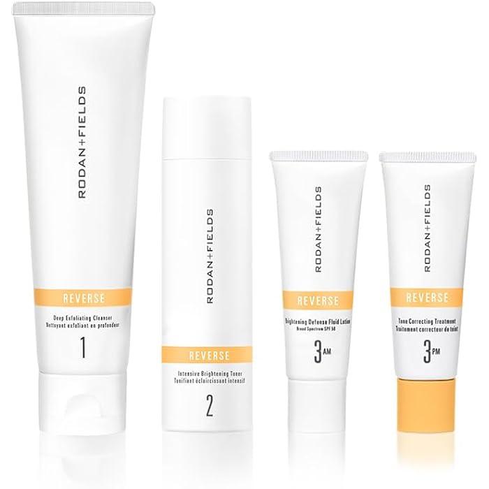 Rodan Fields Rodan + Fields Reverse Regimen: Cleanser, Toner, Lotion SPF 50, & Treatment | Daily Moisturizer | Contains Vitamin C & Retinol | Skincare Sets & Kits | Face Wash for Women | Self Care - Image 1