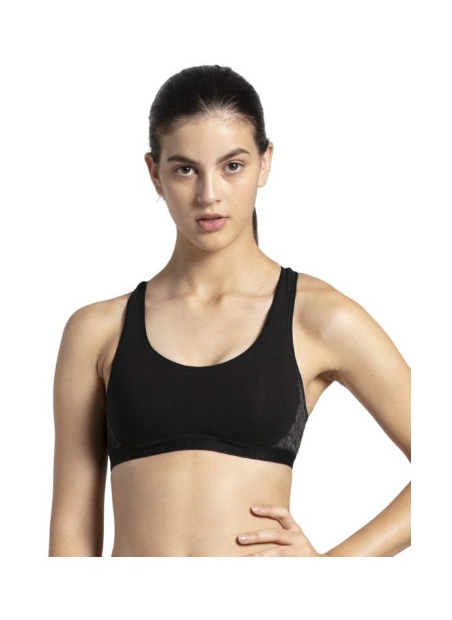 JOCKEY - Jockey Women Cotton Low Impact Non Padded Racerback Active Bra - Image 1