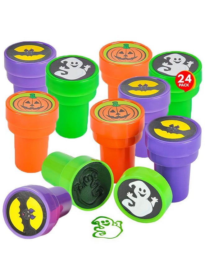 ArtCreativity ArtCreativity Halloween Stampers for Kids, Pack of 24 Assorted Pre-Inked Stampers, Best for Halloween Party Favors, Goodie Bag Fillers, Non-Candy Halloween Treats, Trick or Treat Supplies - Image 1