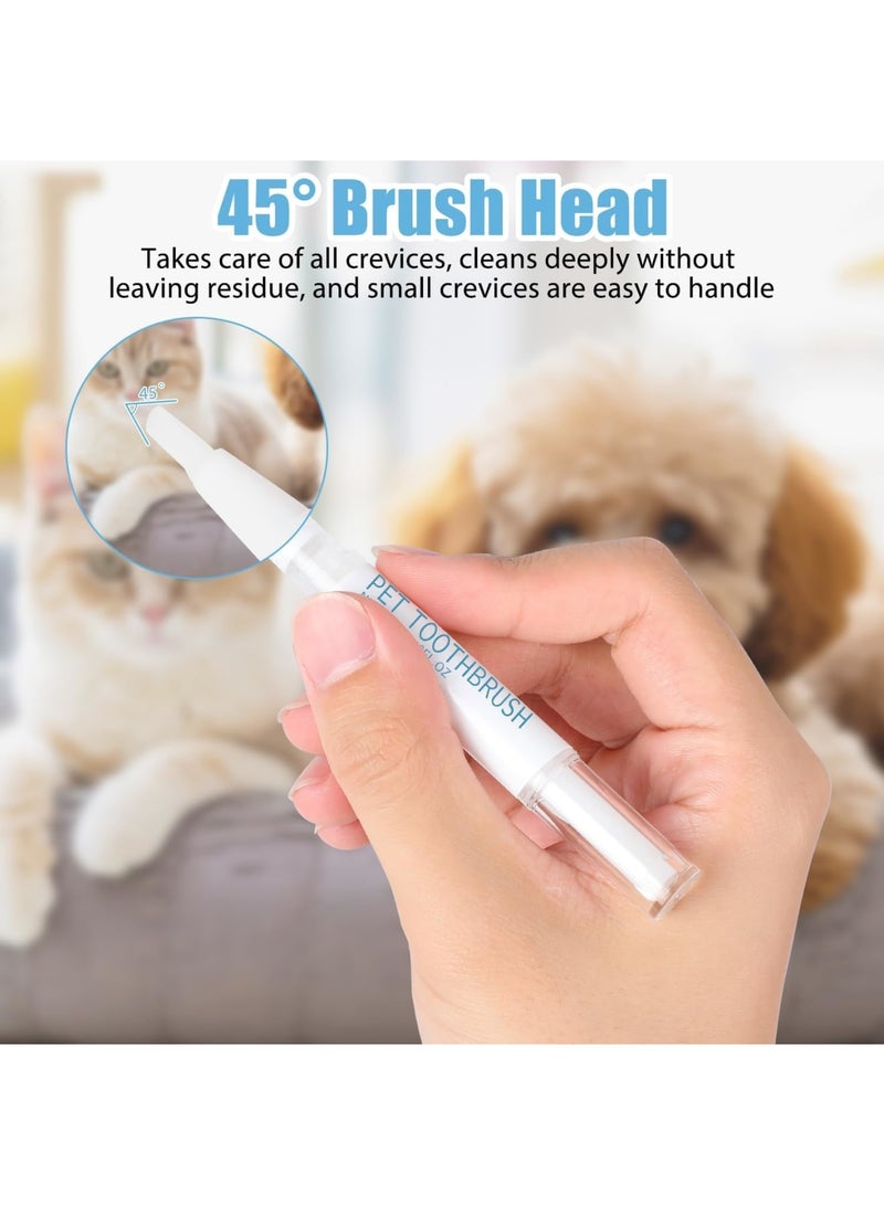 SOLARAE Oral Care for Dogs and Cats, 3 Pcs Pet Toothbrush Cleaning Pen, Tartar Remover for Teeth, Tooth Whitening & Cleaning Teeth Brightening Pen for Dog Cats, Pet Dental Care Fresh Breath - Image 5