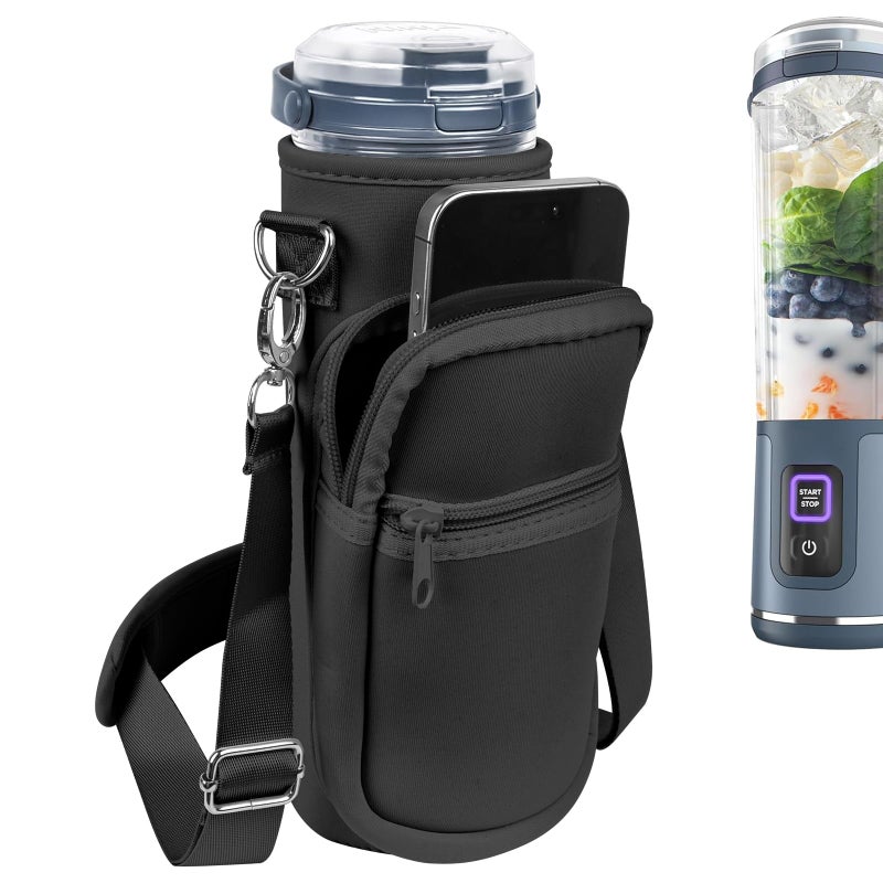 Linkidea Blender Storage Bag Mini Blender Carrying Bag with Shoulder Strap Compatible with Ninja BC151NVBC51NVBC151BKBC151CR BC151PK BC151LD BC151BK Blast Portable Blender Black