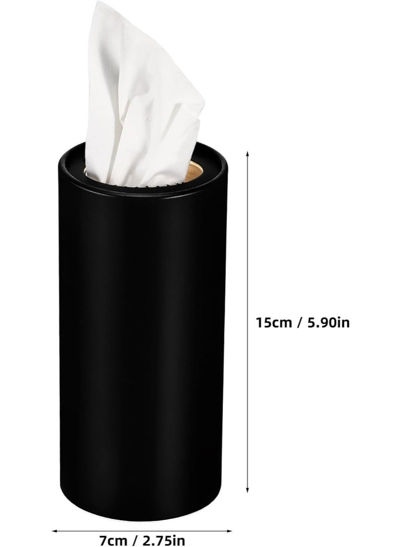 4pcs Tissue Container and Dispenser - Travel Facial Tissue Holder, Serviette Case, Round Cardboard Tubes Organizer for Car - Image 3