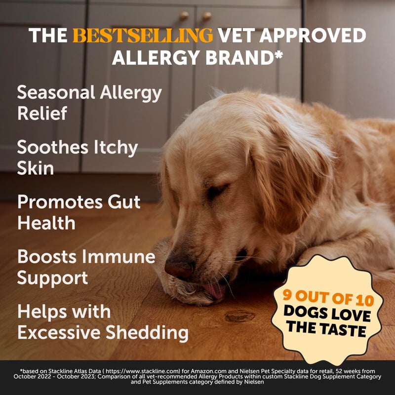 Pet Honesty Allergy Skin Health - Allergy Itch Relief, Fish Oil for Dogs, Probiotics for Healthy Skin, Shiny Coats, Helps Reduce Normal Shedding, Soft Chews for Healthy Skin & Coat - 90 Ct (Salmon) - Image 2