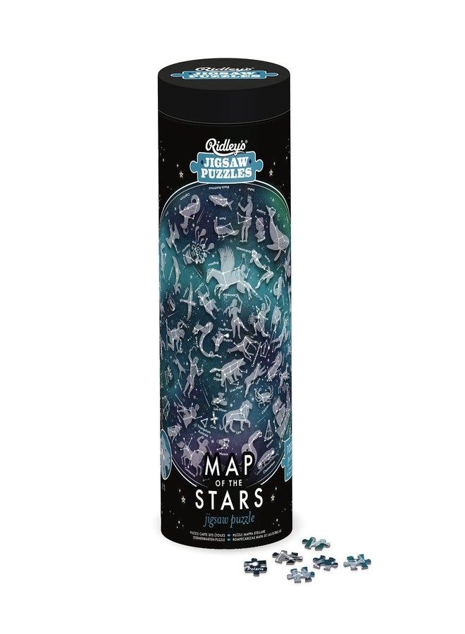 Ridley's Games: Map of The Stars 1000-Piece Jigsaw Puzzle |Perfect for Astrology/Astronomy Lovers with Over 30-Unique Constillations | Perfect Room Décor Once Completed | Storage Tube Included - Image 5