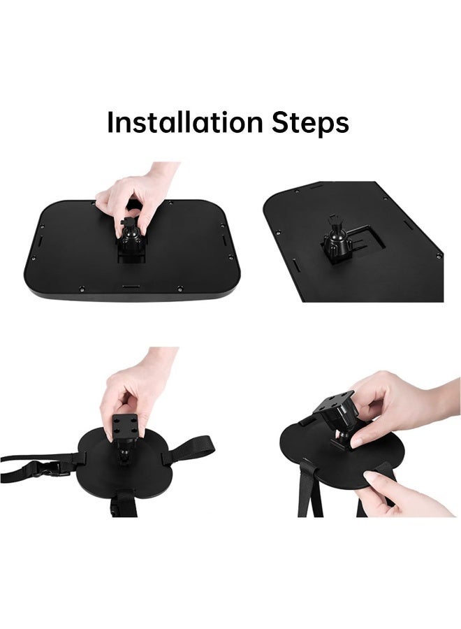 ECVV ECVV Backseat Baby Car Mirror, Rear View Mirror for Babies, Toddlers, Pet, Newborn 360Â° Rotation Clear Wide Angle View, Acrylic Shatterproof, Headrest Double Adjustable Strap Detachable - Image 5