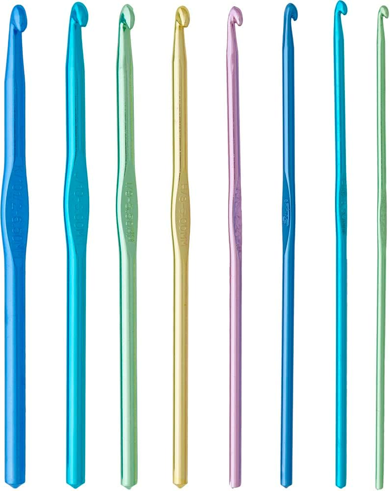 Boye Crochet Set Alum Sz Notion, Hook sizes: 3.125-6.5 mm, US D-K, Assorted - Image 3