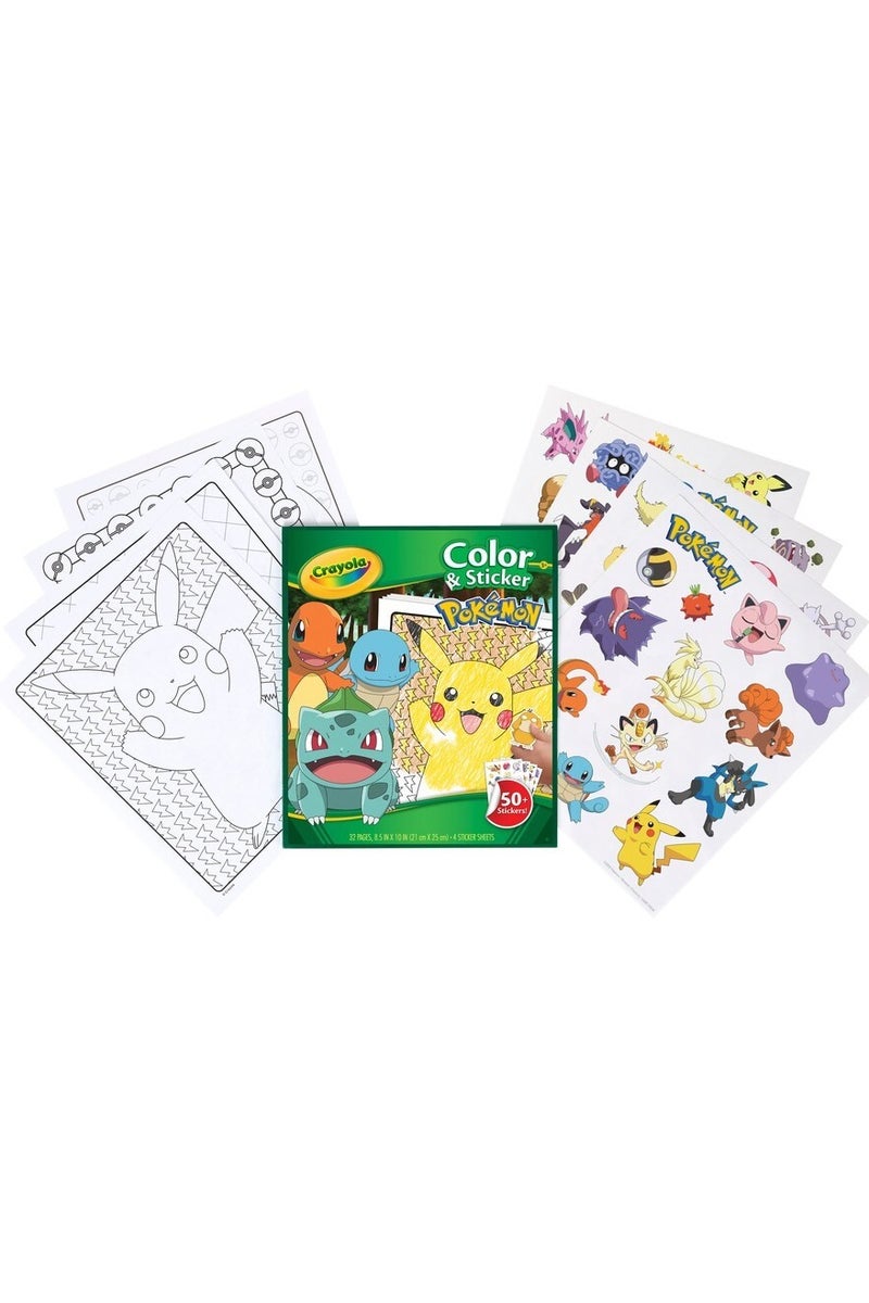 بوكيمون كرايولا الملون والملصق